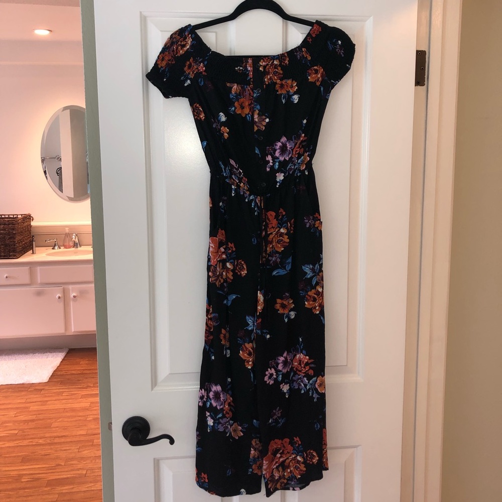 Xhiliration Floral Jumpsuit